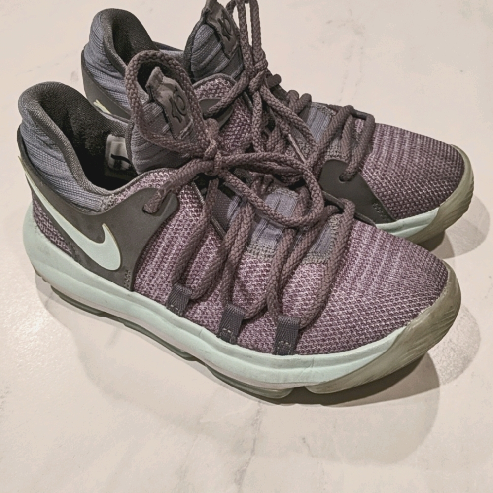 Nike Kids Gray and Mint Shoes